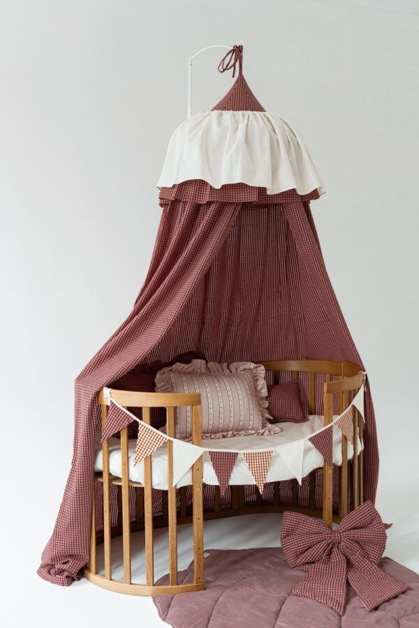 Cotton Canopy - Pink Check - Image 3