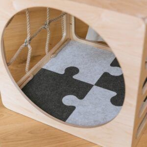 4-piece Felt Puzzle Playmat - Add-on for Climbing Toys