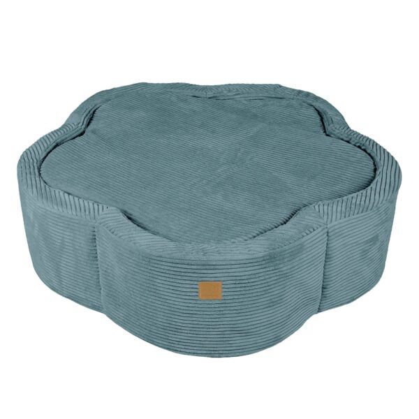 Foam Baby Ball Pit - Aesthetic Turquoise Flower - Image 2