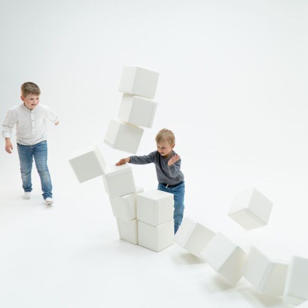 Foam Mega Cube Building Block - Ivory - Image 3