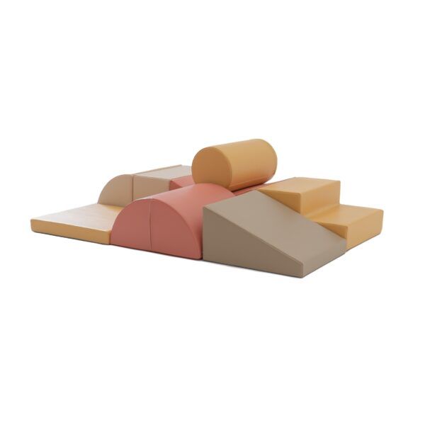 Soft Play 8 Foam Block Set - Pastel Pink Adventurer - Image 8