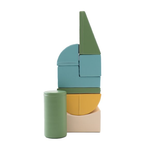 Soft Play 8 Foam Block Set - Pastel Turquoise Adventurer - Image 7