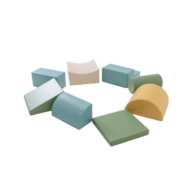 Soft Play 8 Foam Block Set - Pastel Turquoise Adventurer - Image 4