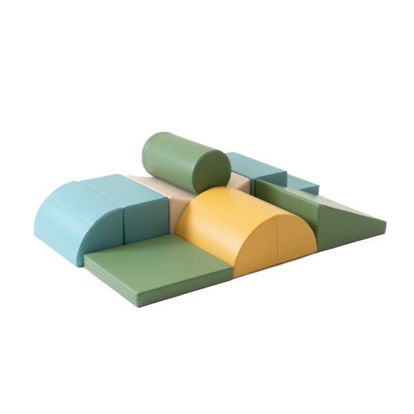 Soft Play 8 Foam Block Set - Pastel Turquoise Adventurer - Image 3