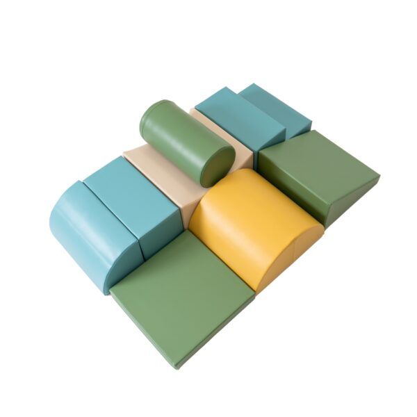 Soft Play 8 Foam Block Set - Pastel Turquoise Adventurer - Image 8