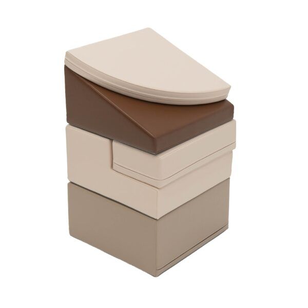 Soft Play 5 Foam Block Set - Chocolate Dune Corner Climber - Image 6