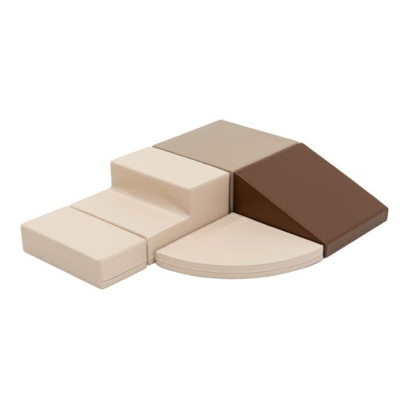 Soft Play 5 Foam Block Set - Chocolate Dune Corner Climber - Image 5