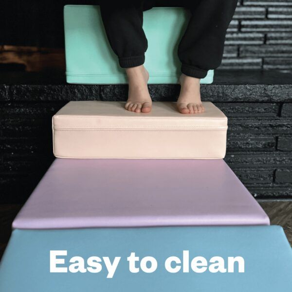 Soft Play 5 Foam Block Set - Light Pastel Corner Climber - Image 7
