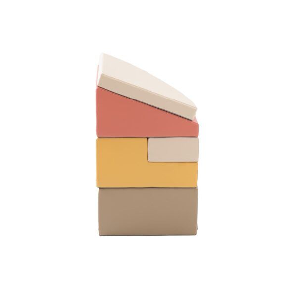 Soft Play 5 Foam Block Set - Pastel Pink Corner Climber - Image 7