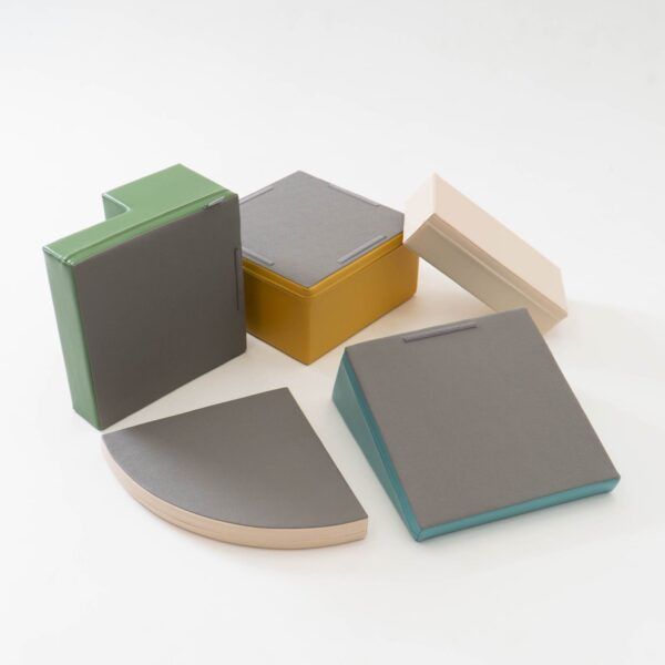 Soft Play 5 Foam Block Set - Pastel Turquoise Corner Climber - Image 9