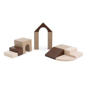 Soft Play 10-teiliges Schaumstoffblock-Set – Schokoladenfabrik-Kreativität