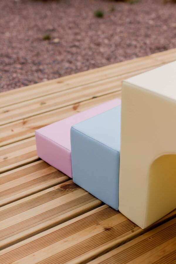 Soft Play 10 Foam Block Set - Light Pastel Creativity - Image 9