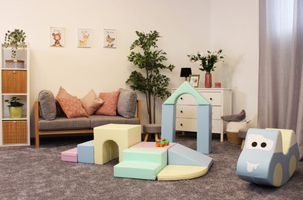 Soft Play 10 Foam Block Set - Light Pastel Creativity - Image 6