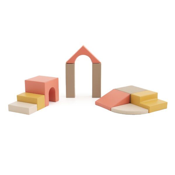 Soft Play 10 Foam Block Set - Pastel Fries Creativity - Image 4