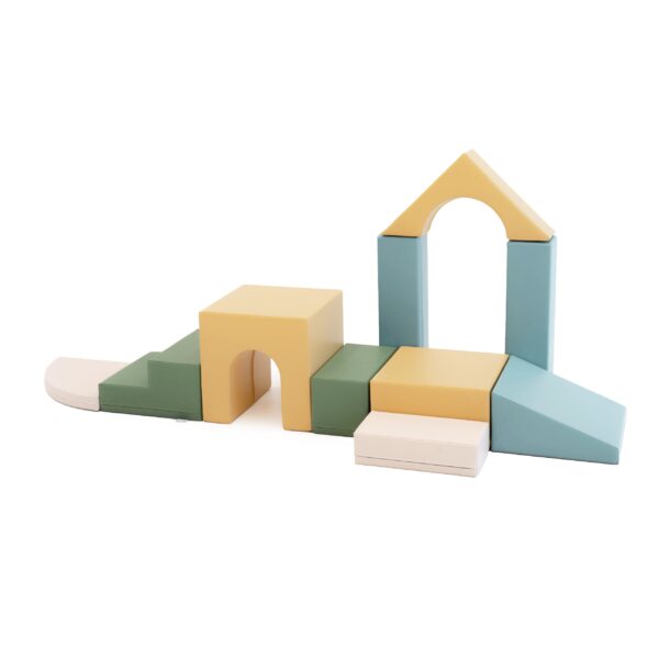 Soft Play 10 Foam Block Set - Pastel Sea Creativity - Image 3