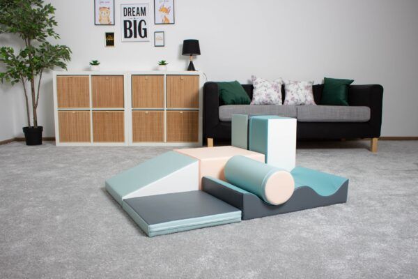 Soft Play 7 Foam Block Set - Light Pastel Discoverer - Image 5