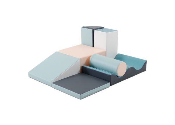 Soft Play 7 Foam Block Set - Light Pastel Discoverer - Image 3