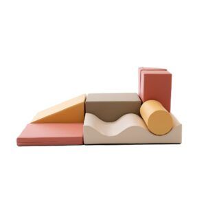 Soft Play 7 Schaumstoffblock-Set - Pastellrosa Entdecker