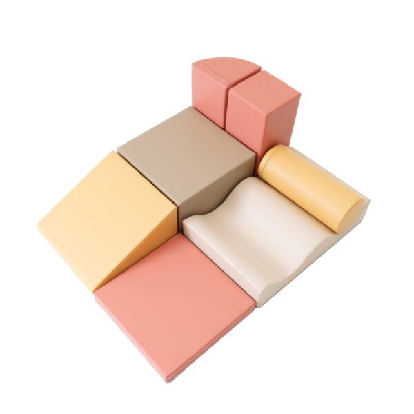 Soft Play 7 Foam Block Set - Pastel Pink Discoverer - Image 12