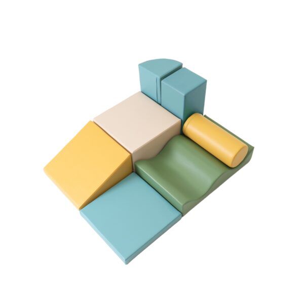 Soft Play 7 Foam Block Set - Pastel Turquoise Discoverer - Image 8