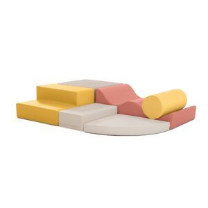 Soft Play 6 Schaumstoffblock-Set - Pastellrosa Explorer