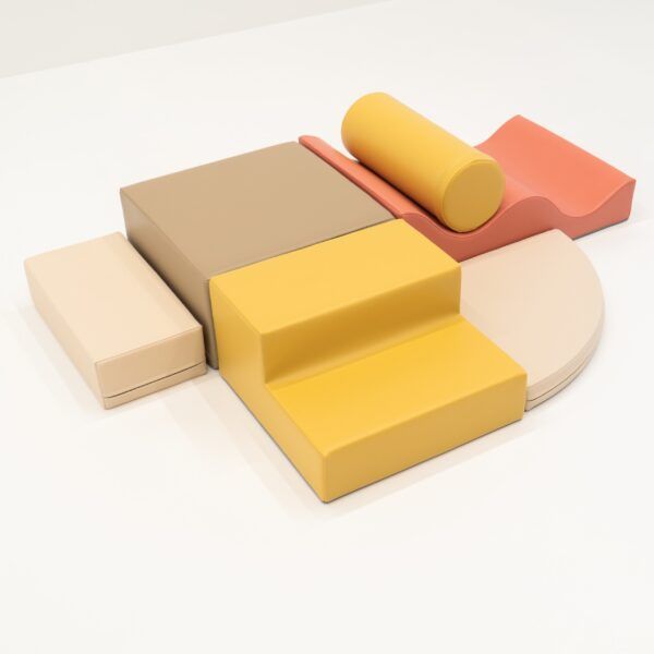 Soft Play 6 Foam Block Set - Pastel Pink Explorer - Image 11