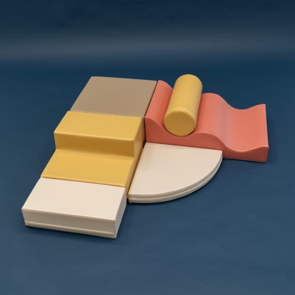 Soft Play 6 Foam Block Set - Pastel Pink Explorer - Image 28