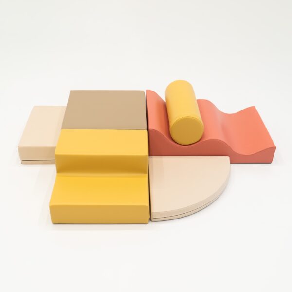 Soft Play 6 Foam Block Set - Pastel Pink Explorer - Image 10