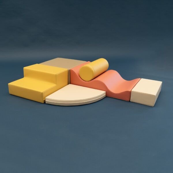 Soft Play 6 Foam Block Set - Pastel Pink Explorer - Image 30
