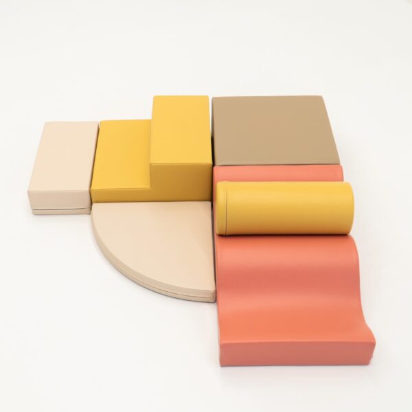 Soft Play 6 Foam Block Set - Pastel Pink Explorer - Image 8
