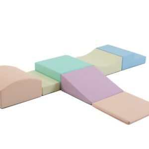 Soft Play 7 Schaumstoffblock-Set - Helle Pastellfarben Little Crawler