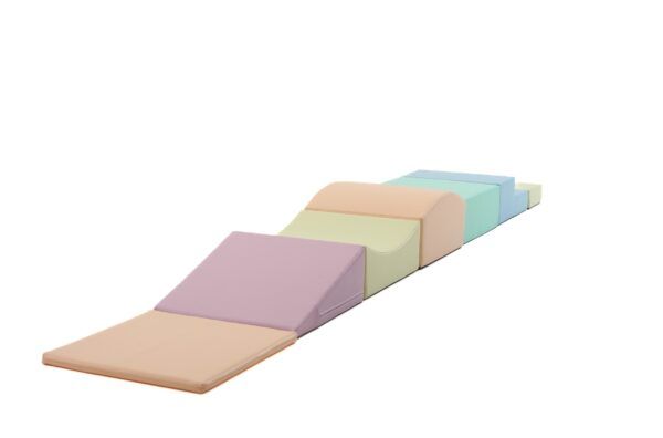 Soft Play 7 Foam Block Set - Light Pastel Little Crawler - Image 7