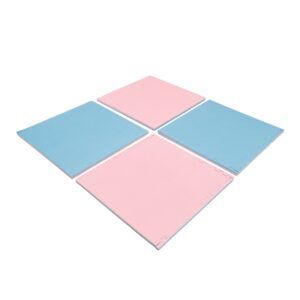 Große Schaumstoff-Puzzlematten - Babyrosa / Babyblau