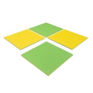 Große Schaumstoff-Puzzlematten – Frühlingsgrün / Gelb