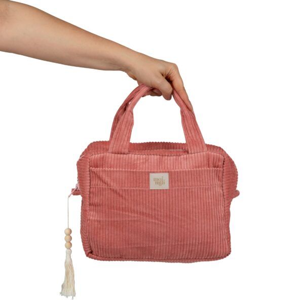 Große Kulturtasche – Koralle – Bild 3