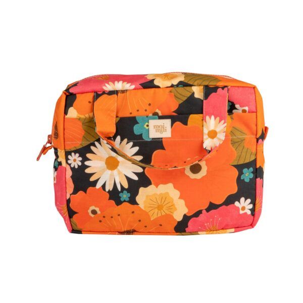 Große Kosmetiktasche - Picknick mit Blumen – Bild 7
