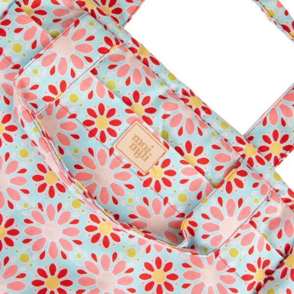 Kulturtaschen-Set (2er-Set) – Rote Blumen – Bild 5