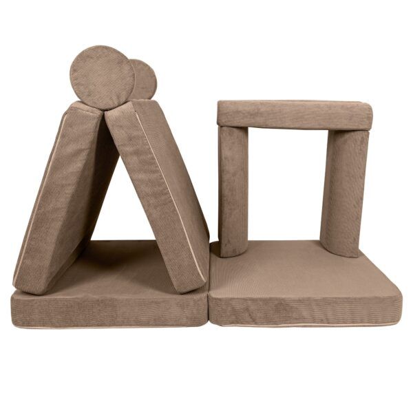 Large Modular Sofa for Kids - Slimcord Corduroy Brown - Image 5