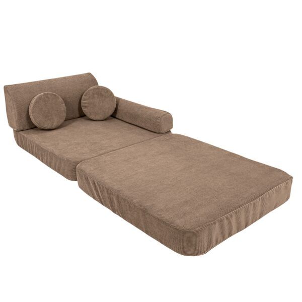 Large Modular Sofa for Kids - Slimcord Corduroy Brown - Image 3