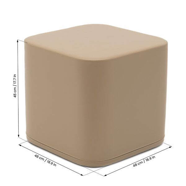 Großer Spiel-Pouf Würfel - Beige – Bild 4