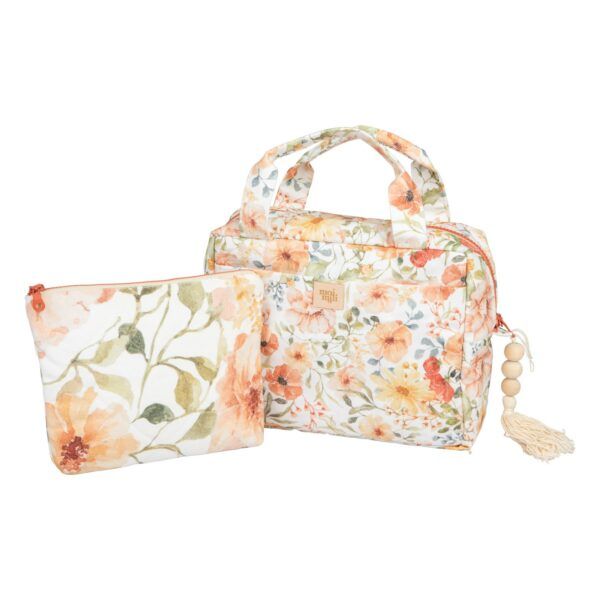 Make-up-Taschen-Set 2er-Set - Flower Power