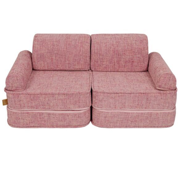 Medium Modular Sofa for Kids - Tangle Bubblegum Pink - Image 7