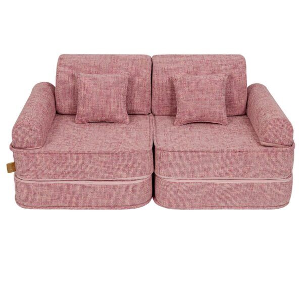 Medium Modular Sofa for Kids - Tangle Bubblegum Pink - Image 2