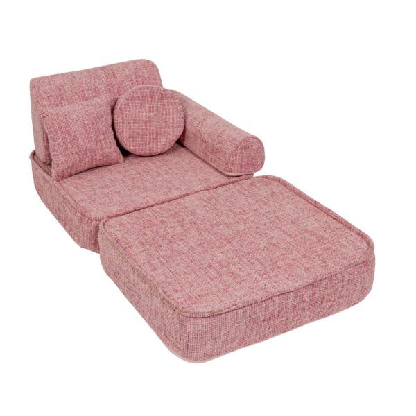 Medium Modular Sofa for Kids - Tangle Bubblegum Pink - Image 6
