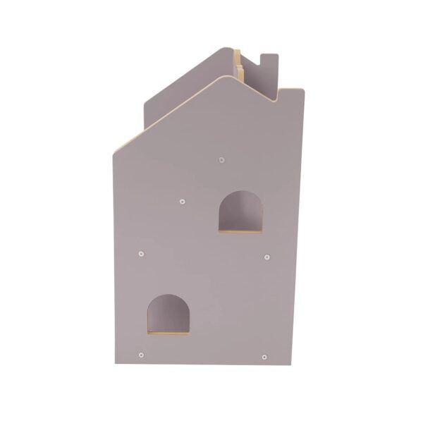 MeowBaby Montessori MDF House Bookcase - Grey - Image 3