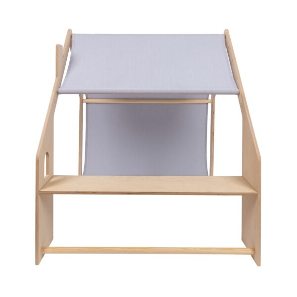MeowBaby® Weißes Holzhaus für Kinder – Blaues Dach – Bild 6