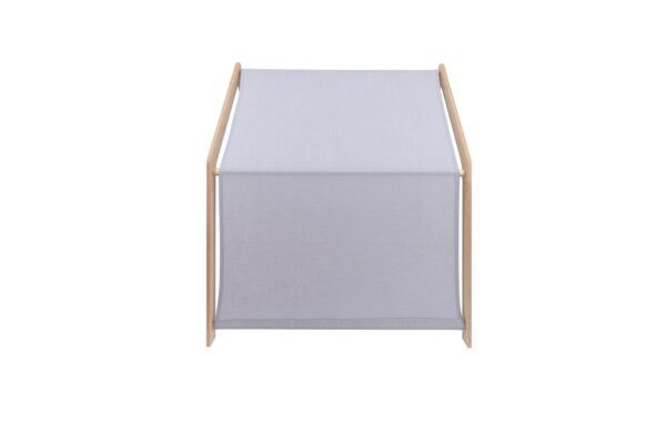 MeowBaby® Natural Wooden House for Kids - Blue Roof - Image 4