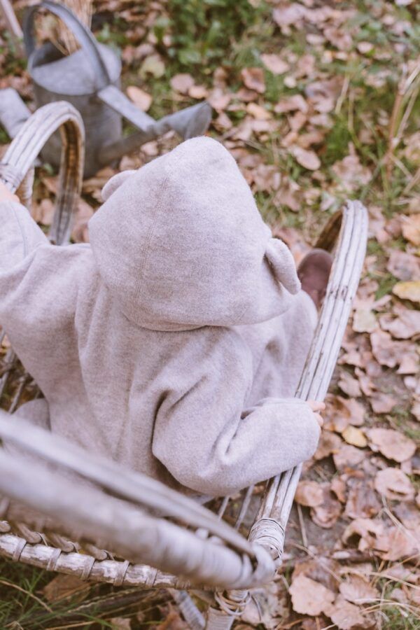 Merino Wool Car Poncho For Kids - Lamb - Image 5