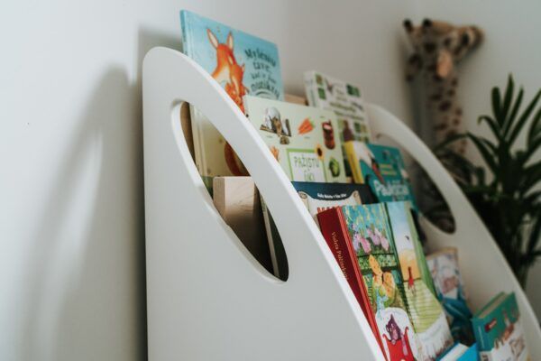 Montessori-Bücherregal mit Buchaufbewahrung - 4 Fächer – Bild 6