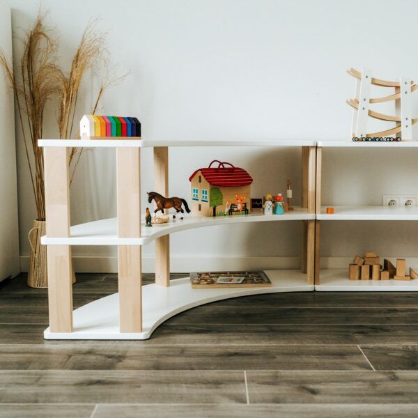Modular Montessori Shelf Arch - 3 Shelves - Image 2